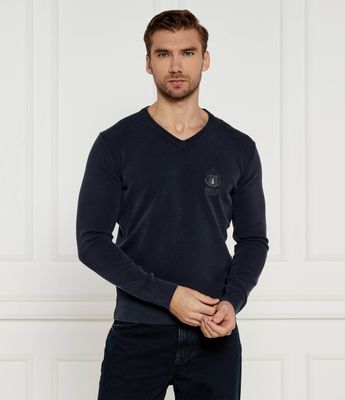 Sweter męski Aeronautica Militare ze sklepu: Gomez Fashion Store w kategorii: Swetry męskie - zdjęcie 874714-BD9-10338_AM245M000054248