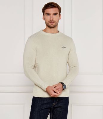 Aeronautica Militare - Sweter męski na wiosnę ze sklepu: Gomez Fashion Store w kategorii: Swetry męskie - zdjęcie 874714-BD9-10338_AM245M000060291
