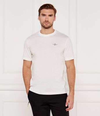 Aeronautica Militare - T-shirt męski casual ze sklepu: Gomez Fashion Store w kategorii: T-shirty męskie - zdjęcie 874714-BD9-10338_AM245M000081288
