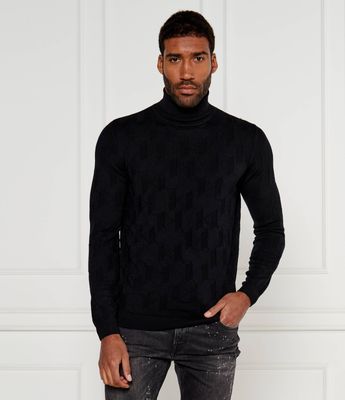 Sweter męski na zimę Karl Lagerfeld ze sklepu: Gomez Fashion Store w kategorii: Swetry męskie - zdjęcie 874714-BD9-10338_KL245M000055990