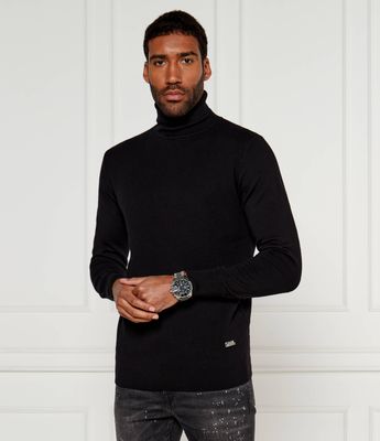 Sweter męski na zimę casualowy Karl Lagerfeld ze sklepu: Gomez Fashion Store w kategorii: Swetry męskie - zdjęcie 874714-BD9-10338_KL245M000057990