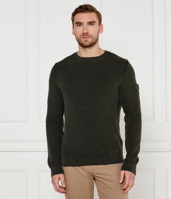 Joop! Jeans - Sweter męski zimowy casualowy ze sklepu: Gomez Fashion Store w kategorii: Swetry męskie - zdjęcie 874714-BD9-10338_JJ245M000019306