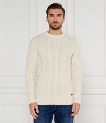 Joop! Jeans - Sweter męski casualowy ze sklepu: Gomez Fashion Store w kategorii: Swetry męskie - zdjęcie 874714-BD9-10338_JJ245M000027107