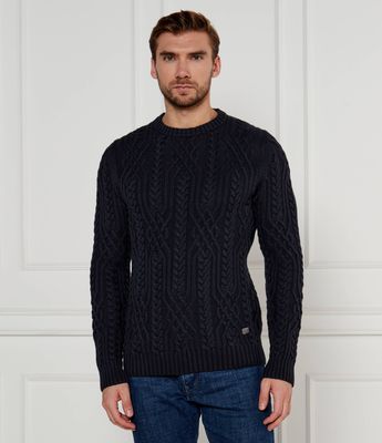 Sweter męski casual Joop! Jeans ze sklepu: Gomez Fashion Store w kategorii: Swetry męskie - zdjęcie 874714-BD9-10338_JJ245M000027404