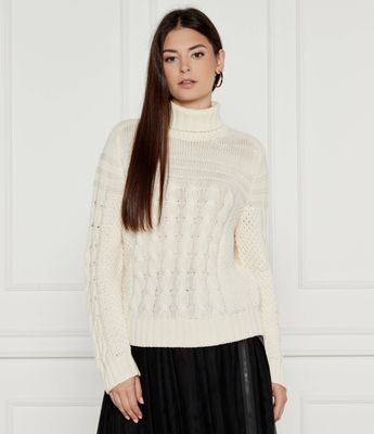 Sweter damski casual Joop! ze sklepu: Gomez Fashion Store w kategorii: Swetry damskie - zdjęcie 874714-BD9-10338_JO245W000013105