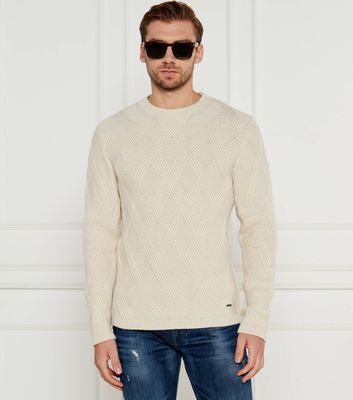 Sweter męski casual Joop! ze sklepu: Gomez Fashion Store w kategorii: Swetry męskie - zdjęcie 874714-BD9-10338_JO245M000052A55