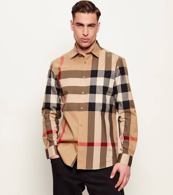 Koszula męska casual Burberry ze sklepu: Gomez Fashion Store w kategorii: Koszule męskie - zdjęcie 874714-BD9-10338_BE245M000012120