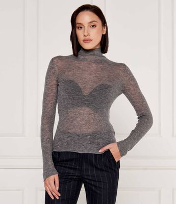 Sweter damski casual Marella ze sklepu: Gomez Fashion Store w kategorii: Swetry damskie - zdjęcie 874714-BD9-10338_MA245W000034002