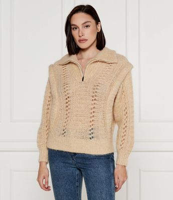 Ba&sh - Sweter damski casualowy ze sklepu: Gomez Fashion Store w kategorii: Swetry damskie - zdjęcie 874714-BD9-10338_BH245W000001028