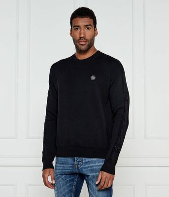 Sweter męski Philipp Plein ze sklepu: Gomez Fashion Store w kategorii: Swetry męskie - zdjęcie 874714-BD9-10338_PN245M000010002