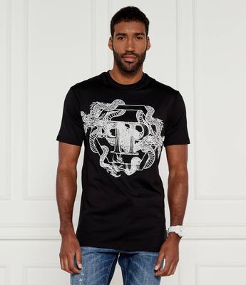 T-shirt męski Philipp Plein ze sklepu: Gomez Fashion Store w kategorii: T-shirty męskie - zdjęcie 874714-BD9-10338_PN245M000020002