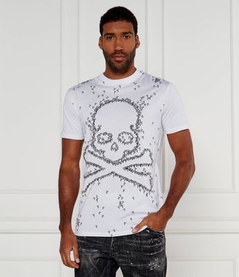 T-shirt męski młodzieżowy Philipp Plein ze sklepu: Gomez Fashion Store w kategorii: T-shirty męskie - zdjęcie 874714-BD9-10338_PN245M000022001