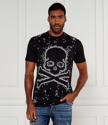 T-shirt męski Philipp Plein ze sklepu: Gomez Fashion Store w kategorii: T-shirty męskie - zdjęcie 874714-BD9-10338_PN245M000022002