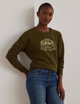 Bluza damska jesienna LAUREN RALPH LAUREN ze sklepu: Gomez Fashion Store w kategorii: Bluzy damskie - zdjęcie 874714-BD9-10338_RL245W00006388B