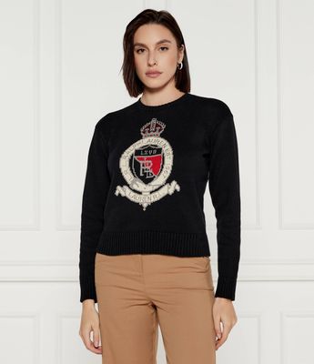 LAUREN RALPH LAUREN - Sweter damski casualowy ze sklepu: Gomez Fashion Store w kategorii: Swetry damskie - zdjęcie 874714-BD9-10338_RL245W000072FO5