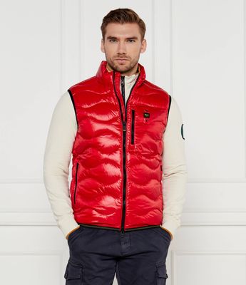 BLAUER - Kamizelka męska casual jesienna ze sklepu: Gomez Fashion Store w kategorii: Kamizelki męskie - zdjęcie 874714-BD9-10338_BF245M000037100