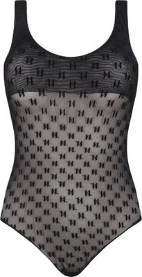 Body damskie w nadruki Karl Lagerfeld ze sklepu: Gomez Fashion Store w kategorii: Body damskie - zdjęcie 874714-BD9-10338_KL245W000045666
