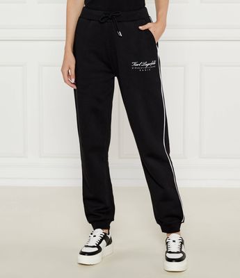 Spodnie damskie w sportowym stylu Karl Lagerfeld ze sklepu: Gomez Fashion Store w kategorii: Spodnie damskie - zdjęcie 874714-BD9-10338_KL245W000046666