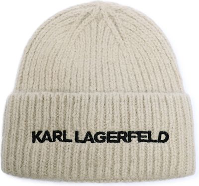 Karl Lagerfeld - Czapka zimowa damska ze sklepu: Gomez Fashion Store w kategorii: Czapki zimowe damskie - zdjęcie 874714-BD9-10338_KL245W000113485