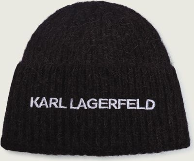 Czapka zimowa damska Karl Lagerfeld ze sklepu: Gomez Fashion Store w kategorii: Czapki zimowe damskie - zdjęcie 874714-BD9-10338_KL245W000113087