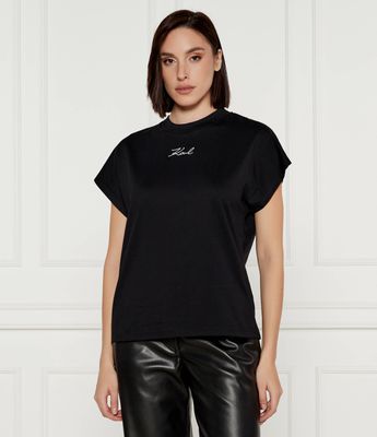 Bluzka damska Karl Lagerfeld ze sklepu: Gomez Fashion Store w kategorii: Bluzki damskie - zdjęcie 874714-BD9-10338_KL245W000147666