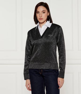 Karl Lagerfeld - Bluza damska jesienna ze sklepu: Gomez Fashion Store w kategorii: Bluzy damskie - zdjęcie 874714-BD9-10338_KL245W000152482