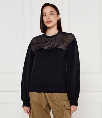 Bluza damska na jesień Karl Lagerfeld ze sklepu: Gomez Fashion Store w kategorii: Bluzy damskie - zdjęcie 874714-BD9-10338_KL245W000153666