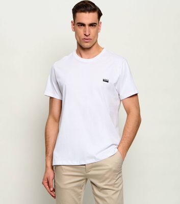 T-shirt męski na wiosnę casual BOSS BLACK ze sklepu: Gomez Fashion Store w kategorii: T-shirty męskie - zdjęcie 874714-BD9-10338_BW251M000010100