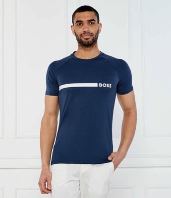 T-shirt męski młodzieżowy na wiosnę BOSS BLACK ze sklepu: Gomez Fashion Store w kategorii: T-shirty męskie - zdjęcie 874714-BD9-10338_BW251M000053426