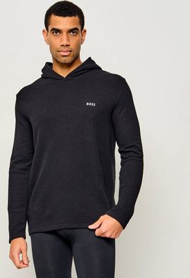 czarny Bluza męska na zimę casual BOSS BLACK ze sklepu: Gomez Fashion Store w kategorii: Bluzy męskie