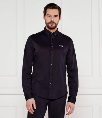Koszula męska z kołnierzykiem button down BOSS GREEN ze sklepu: Gomez Fashion Store w kategorii: Koszule męskie - zdjęcie 874714-BD9-10338_BG251M000014402