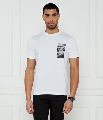 T-shirt męski casual na wiosnę BOSS GREEN ze sklepu: Gomez Fashion Store w kategorii: T-shirty męskie - zdjęcie 874714-BD9-10338_BG251M000060100
