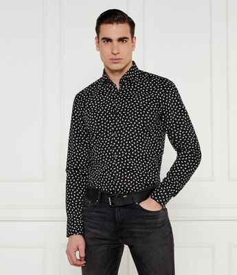 Koszula męska z klasycznym kołnierzykiem HUGO ze sklepu: Gomez Fashion Store w kategorii: Koszule męskie - zdjęcie 874714-BD9-10338_BU251M000082001