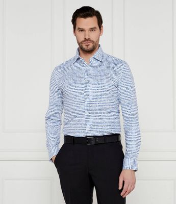 Koszula męska wiosenna HUGO ze sklepu: Gomez Fashion Store w kategorii: Koszule męskie - zdjęcie 874714-BD9-10338_BU251M000090479