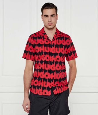 Koszula męska wiosenna HUGO ze sklepu: Gomez Fashion Store w kategorii: Koszule męskie - zdjęcie 874714-BD9-10338_BU251M000115693