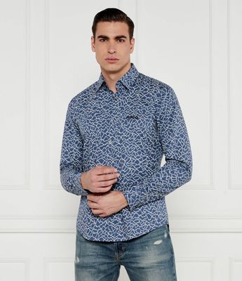 Koszula męska jesienna HUGO ze sklepu: Gomez Fashion Store w kategorii: Koszule męskie - zdjęcie 874714-BD9-10338_BU251M000121479