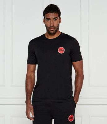 T-shirt męski casual HUGO ze sklepu: Gomez Fashion Store w kategorii: T-shirty męskie - zdjęcie 874714-BD9-10338_BU251M000187001