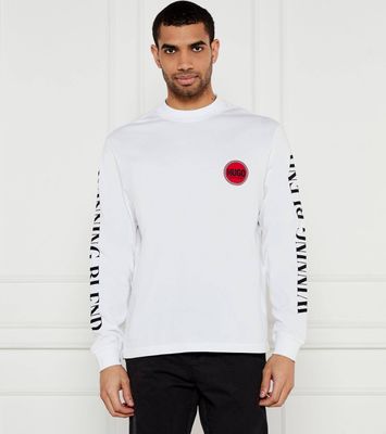 T-shirt męski w stylu młodzieżowym HUGO ze sklepu: Gomez Fashion Store w kategorii: T-shirty męskie - zdjęcie 874714-BD9-10338_BU251M000197100