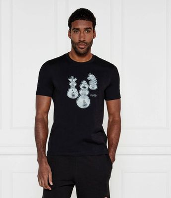 T-shirt męski na wiosnę HUGO ze sklepu: Gomez Fashion Store w kategorii: T-shirty męskie - zdjęcie 874714-BD9-10338_BU251M000212001