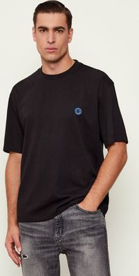 T-shirt męski casualowy Hugo Blue ze sklepu: Gomez Fashion Store w kategorii: T-shirty męskie - zdjęcie 874714-BD9-10338_BJ251M000014002