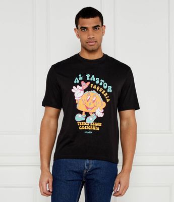 T-shirt męski wiosenny Hugo Blue ze sklepu: Gomez Fashion Store w kategorii: T-shirty męskie - zdjęcie 874714-BD9-10338_BJ251M000028001