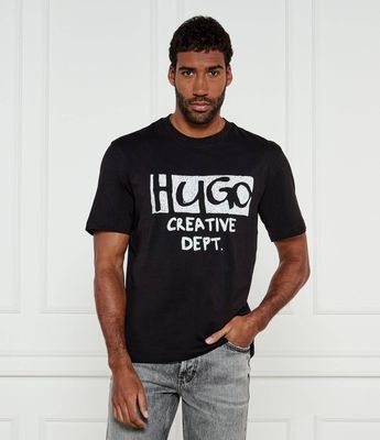 T-shirt męski Hugo Blue ze sklepu: Gomez Fashion Store w kategorii: T-shirty męskie - zdjęcie 874714-BD9-10338_BJ251M000030001