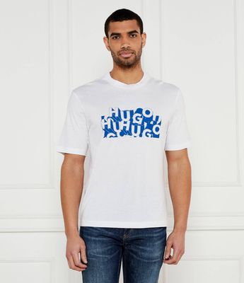 T-shirt męski wiosenny Hugo Blue ze sklepu: Gomez Fashion Store w kategorii: T-shirty męskie - zdjęcie 874714-BD9-10338_BJ251M000034100