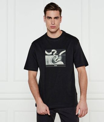 BOSS ORANGE - T-shirt męski na wiosnę ze sklepu: Gomez Fashion Store w kategorii: T-shirty męskie - zdjęcie 874714-BD9-10338_BO251M000068001