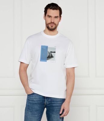 T-shirt męski BOSS ORANGE ze sklepu: Gomez Fashion Store w kategorii: T-shirty męskie - zdjęcie 874714-BD9-10338_BO251M000068100