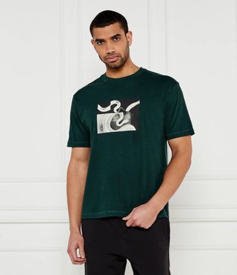 T-shirt męski w stylu młodzieżowym BOSS ORANGE ze sklepu: Gomez Fashion Store w kategorii: T-shirty męskie - zdjęcie 874714-BD9-10338_BO251M000068350
