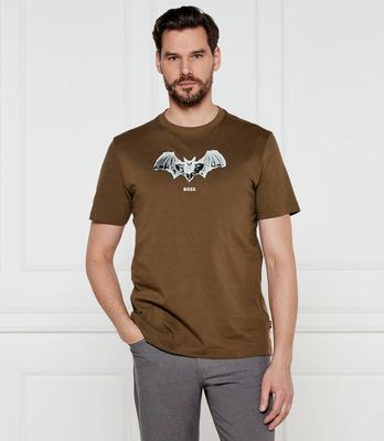 T-shirt męski wiosenny BOSS ORANGE ze sklepu: Gomez Fashion Store w kategorii: T-shirty męskie - zdjęcie 874714-BD9-10338_BO251M000070368