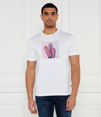 T-shirt męski na wiosnę BOSS ORANGE ze sklepu: Gomez Fashion Store w kategorii: T-shirty męskie - zdjęcie 874714-BD9-10338_BO251M000073100