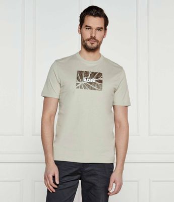 T-shirt męski BOSS ORANGE ze sklepu: Gomez Fashion Store w kategorii: T-shirty męskie - zdjęcie 874714-BD9-10338_BO251M000076271