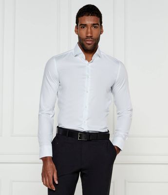 Koszula męska na wiosnę BOSS BLACK ze sklepu: Gomez Fashion Store w kategorii: Koszule męskie - zdjęcie 874714-BD9-10338_BB251M000119100